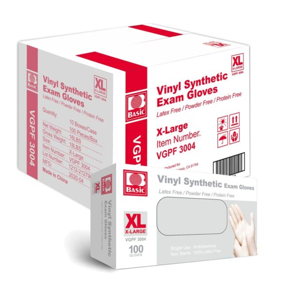 Vinyl Gloves Exam XL