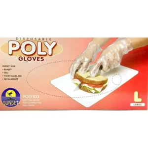 Poly Gloves Large