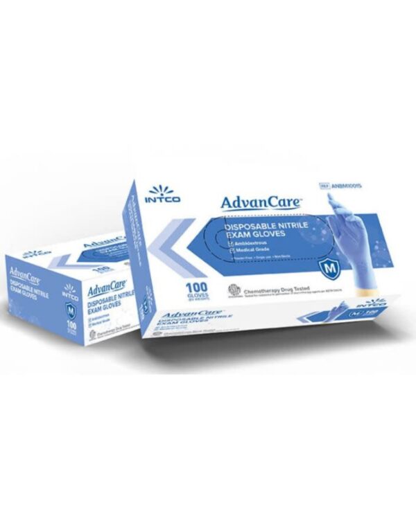 Advancare Nitrile Gloves (Blue) Medium