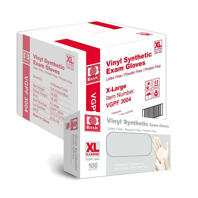 Vinyl Gloves Exam XL