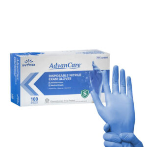 Advancare nitrile gloves (black) small