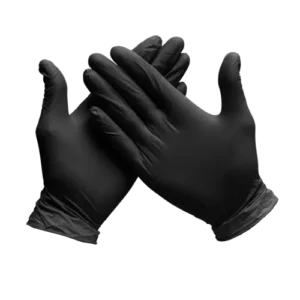 Advancare nitrile gloves (black) large