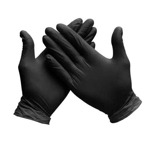 Advancare nitrile gloves (black) large