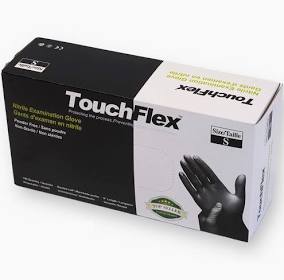 5.5 MIL Black Nitrile Gloves Small