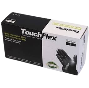 5.5 MIL Black Nitrile Gloves Small