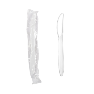 White Knife Individually Wrapped Table Accents