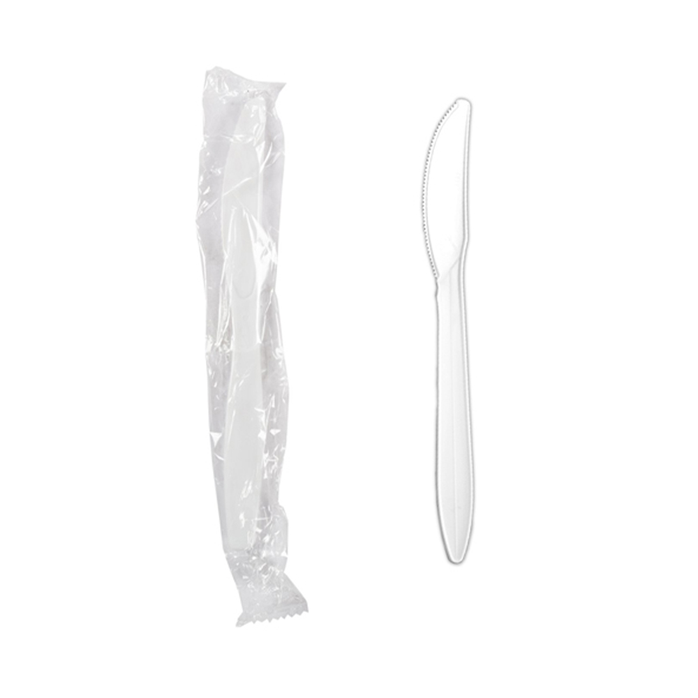 White Knife Individually Wrapped Table Accents