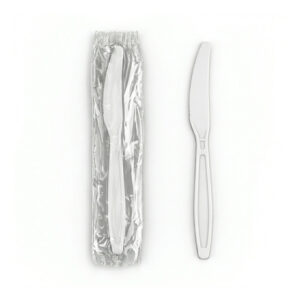 White Knife Individually Wrapped Table Accents